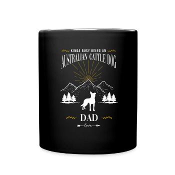 Australian Cattle Dog Dad - Full Colour Mug - black - Front