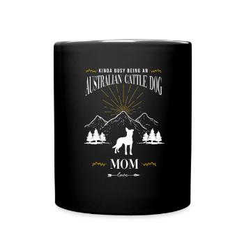 Maman bouvier australienne - Mug uni - noir - Devant