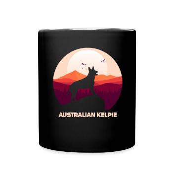 Australian Kelpie - Full Colour Mug - black - Front