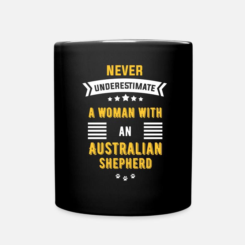 Australian Shepherd Geschenk - Tasse einfarbig - Schwarz
