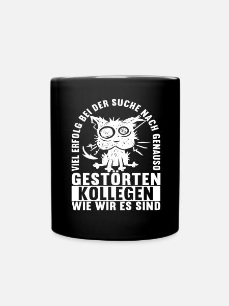 Abschiedsgeschenk Kollege Jobwechsel - Tasse einfarbig - Schwarz