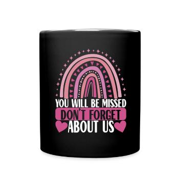 Farewell gift from colleague Jobwechsel - Full Colour Mug - black - Front
