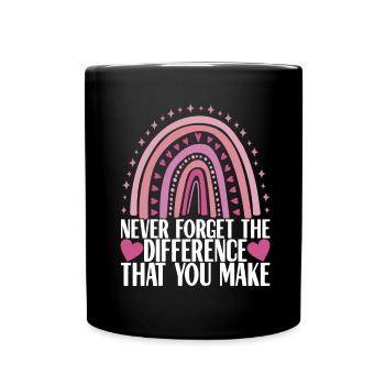 Farewell gift from colleague Jobwechsel - Full Colour Mug - black - Front