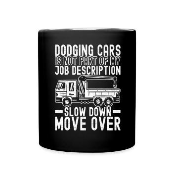 Tow truck towing service - Full Colour Mug - black - Front