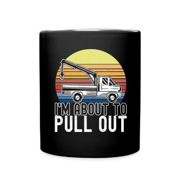 Tow truck towing service - Full Colour Mug - black - Front