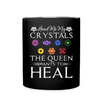 Energie Spirituelle Heilerin Chakra Frau Reiki - Tasse einfarbig - Schwarz - Vorne