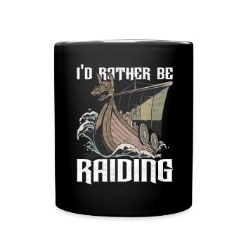 Wikinger Nordische Mythologie - Tasse einfarbig - Schwarz - Vorne