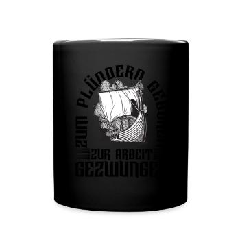 Wikinger Nordische Mythologie - Tasse einfarbig - Schwarz - Vorne