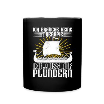 Wikinger Nordische Mythologie - Tasse einfarbig - Schwarz - Vorne