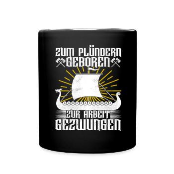Wikinger Nordische Mythologie - Tasse einfarbig - Schwarz - Vorne