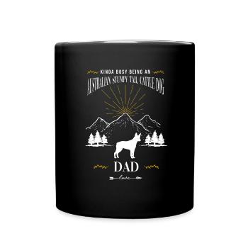 Australian Stumpy Tail Cattle Dog - Tasse einfarbig - Schwarz - Vorne