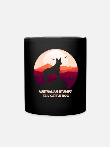 Australian Stumpy Tail Cattle Dog - Tasse einfarbig - Schwarz
