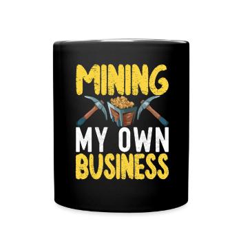 Gold Diggers Gold Mining - Full Colour Mug - black - Front