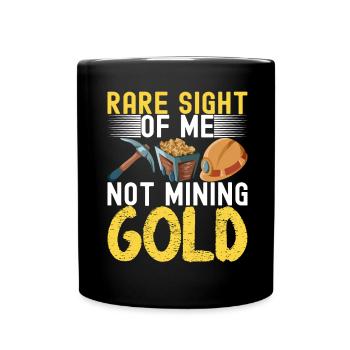 Gold Diggers Gold Mining - Full Colour Mug - black - Front