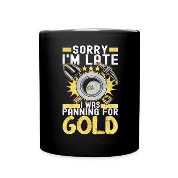 Gold Diggers Gold Mining - Full Colour Mug - black - Front