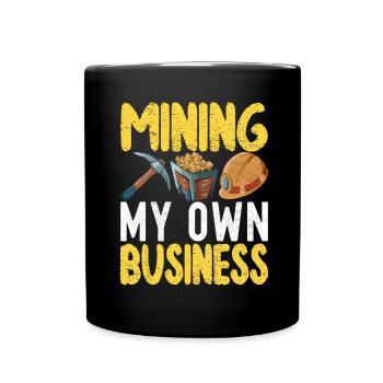 Gold Diggers Gold Mining - Full Colour Mug - black - Front