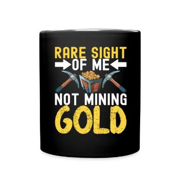 Gold Diggers Gold Mining - Full Colour Mug - black - Front