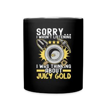 Gold Diggers Gold Mining - Full Colour Mug - black - Front