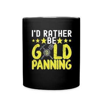 Gold Diggers Gold Mining - Full Colour Mug - black - Front