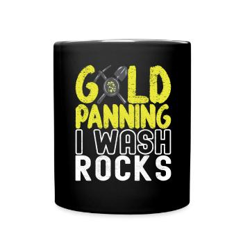 Gold Diggers Gold Mining - Full Colour Mug - black - Front