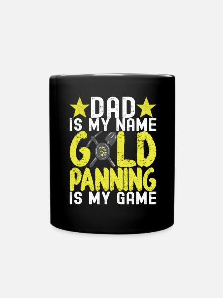 Goldgräber Goldschürfen - Tasse einfarbig - Schwarz