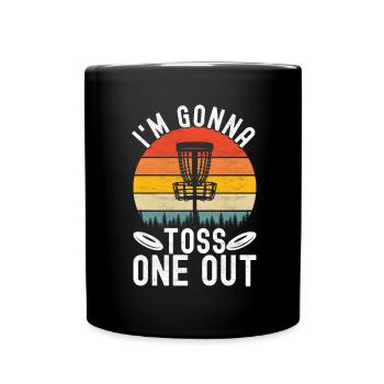 Disc Golf Disc Golfer - Full Colour Mug - black - Front