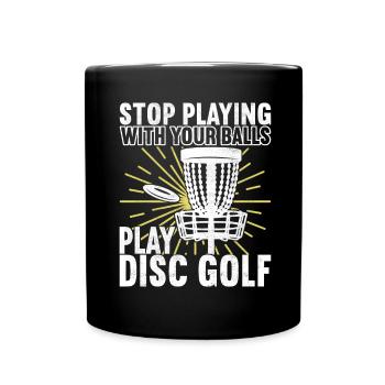 Disc Golf Disc Golfer - Full Colour Mug - black - Front