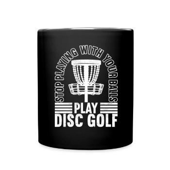 Disc Golf Disc Golfer - Full Colour Mug - black - Front