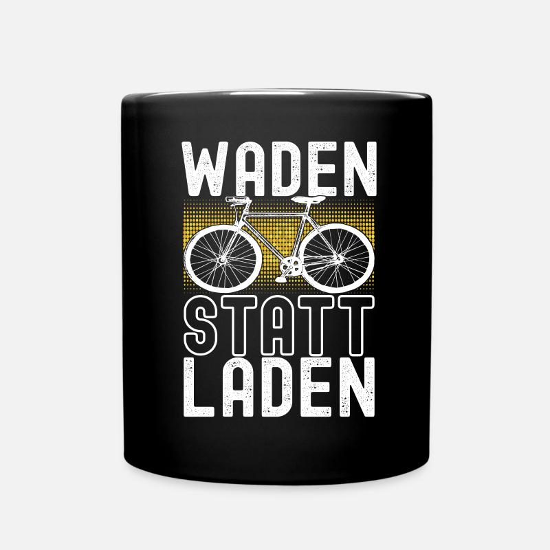 Fahrrad Fahrradfahrer - Tasse einfarbig - Schwarz