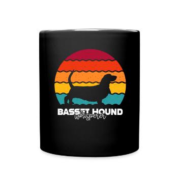 Basset Hound - Full Colour Mug - black - Front