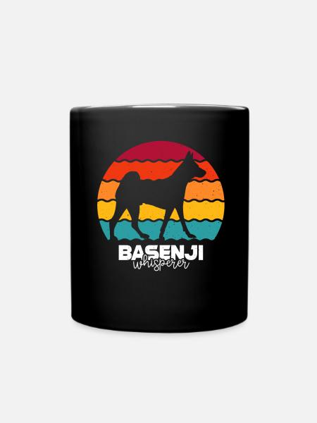 Basenji - Tasse einfarbig - Schwarz