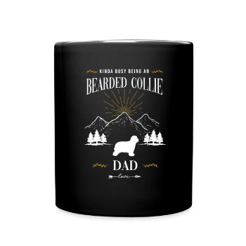 Collie barbu - Mug uni - noir - Devant