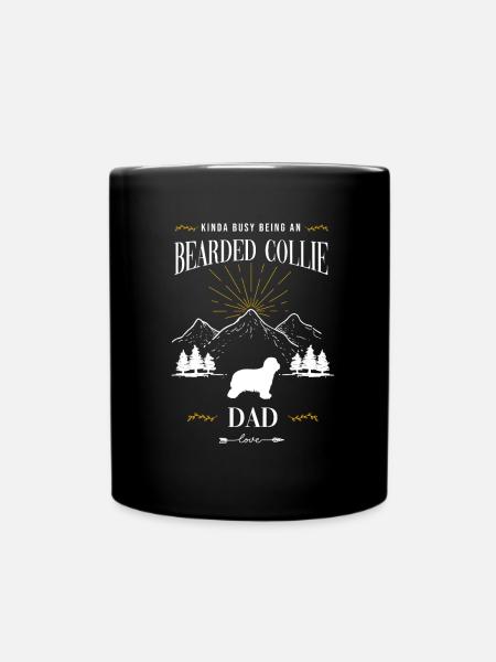Bearded Collie - Full Colour Mug - black
