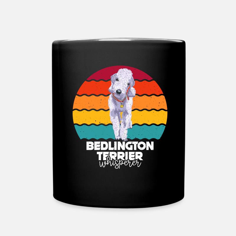Bedlington Terrier - Tasse einfarbig - Schwarz