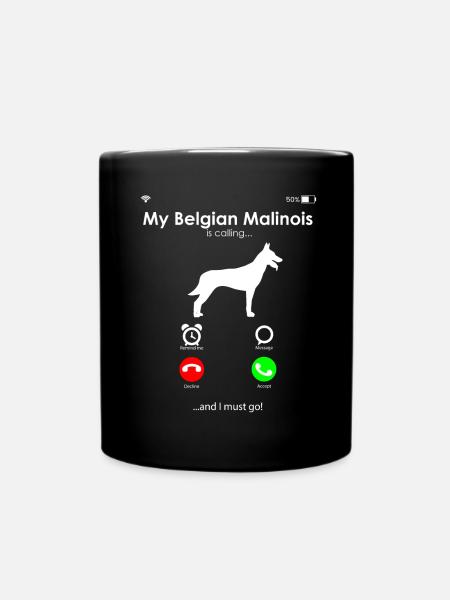 Berger belge malinois - Mug uni - noir