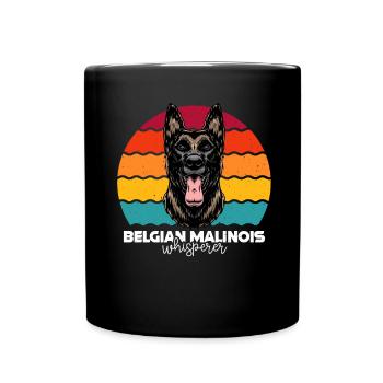 Berger belge malinois - Mug uni - noir - Devant