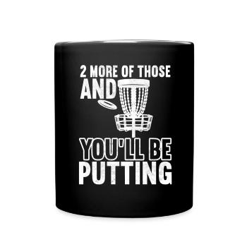 Disc Golf Disc Golfer - Full Colour Mug - black - Front