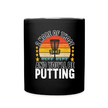 Disc Golf Disc Golfer - Full Colour Mug - black - Front