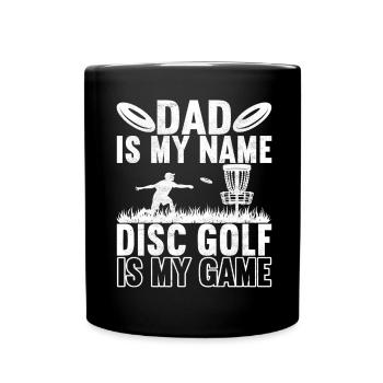 Disc Golf Disc Golfer - Full Colour Mug - black - Front