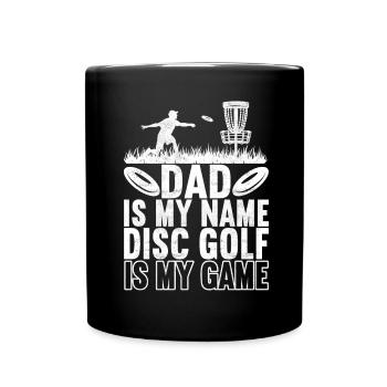 Disc Golf Disc Golfer - Full Colour Mug - black - Front