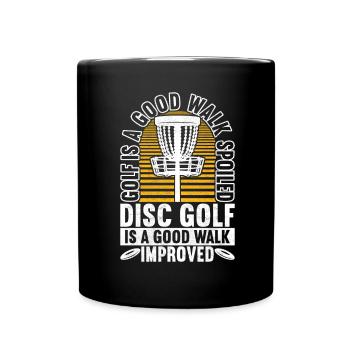 Disc Golf Disc Golfer - Full Colour Mug - black - Front