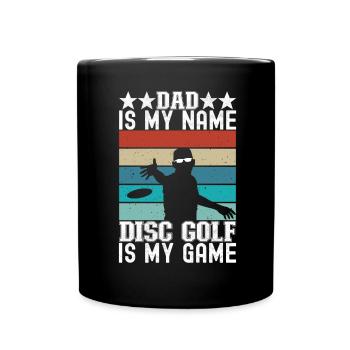 Disc Golf Disc Golfer - Full Colour Mug - black - Front