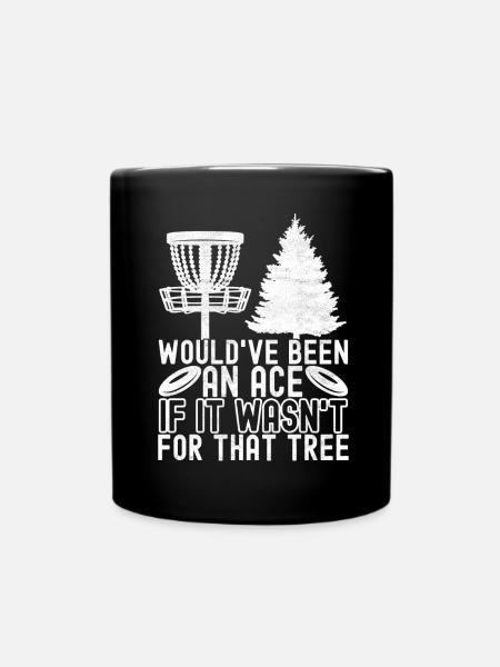 Disc Golf Discgolfspieler - Tasse einfarbig - Schwarz