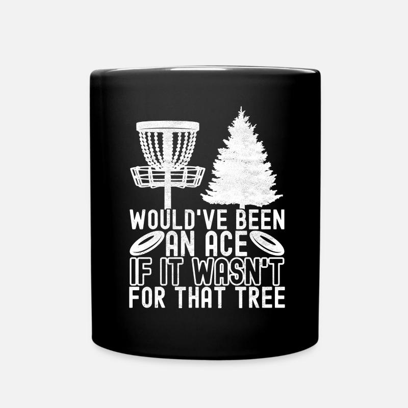 Disc Golf Discgolfspieler - Tasse einfarbig - Schwarz