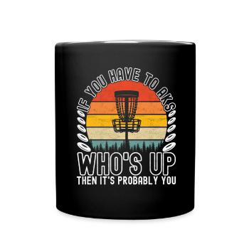 Disc Golf Disc Golfer - Full Colour Mug - black - Front