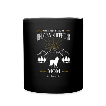 Belgischer Schäferhund - Tasse einfarbig - Schwarz - Vorne