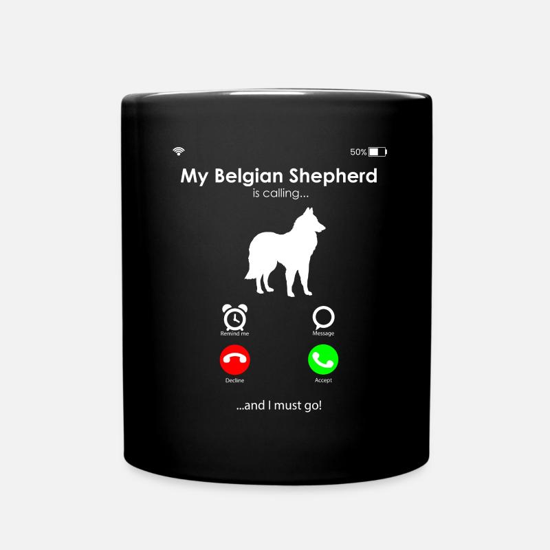 Belgian Shepherd - Full Colour Mug - black