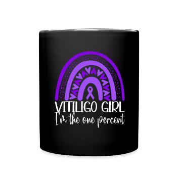 Vitiligo World Vitiligo Day - Tasse einfarbig - Schwarz - Vorne