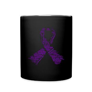 Vitiligo World Vitiligo Day - Tasse einfarbig - Schwarz - Vorne