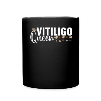 Vitiligo World Vitiligo Day - Tasse einfarbig - Schwarz - Vorne